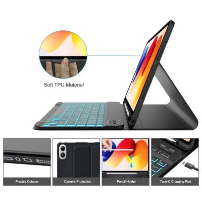 4. Tech-Protect SC Pen Case for Xiaomi Poco Pad M1 / Redmi Pad 2 Pro 12.1 - Black