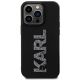 3. Karl Lagerfeld 3D Rubber Glitter Logo iPhone 15 Pro Case - Black