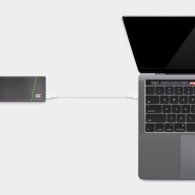 2. GREEN CELL CABLE KABGC30W GC POWERSTREAM USB-C - USB-C 120CM, POWER DELIVERY 60W, ULTRA CHARGE, QC 3.0, WHITE