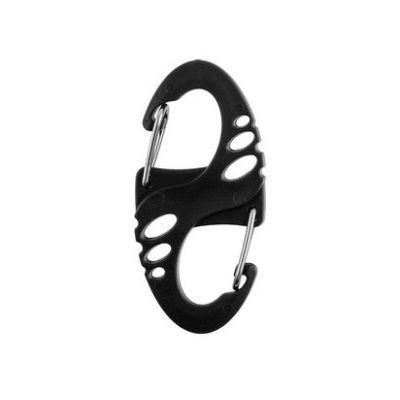 2. Mil-Tec S-Hook Carabiner Set – Black