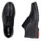 6. Men's comfortable leather ankle boots, insulated, black, Rieker 10504-00