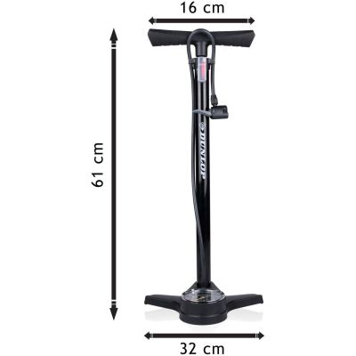 38. DUNLOP WORKSHOP/BICYCLE PUMP 174Psi WITH MANOMETER