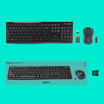 19. Logitech MK270 Membrane Keyboard 920-004508 (USB (2.4 GHz Radio); black)