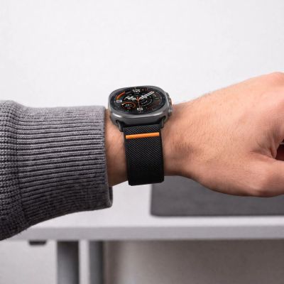 5. Tech-Protect Nylon Clasp for Samsung Galaxy Watch Ultra 47mm - Black