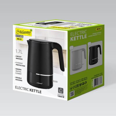 4. Electric kettle 1.7L 1800W MR-037-BLACK MAESTRO