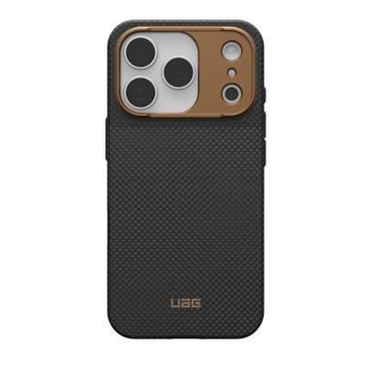 UAG Fibr Armr MagSafe - iPhone 17 Pro case compatible with MagSafe (kevlar graphite / bronze)