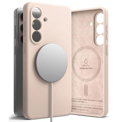 Ringke Silicone MagSafe Case for Samsung Galaxy S26+ - Pink