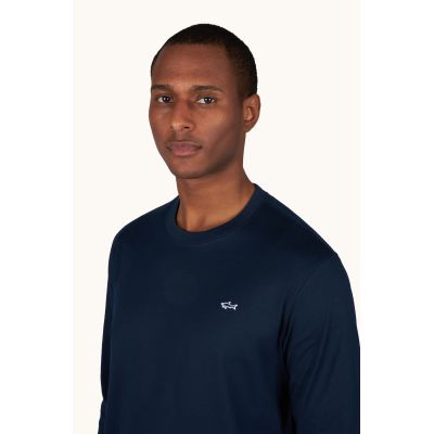 3. Paul&Shark Men's Cotton T-shirt Navy Blue 99311006-13 - Classic Cut, Logo