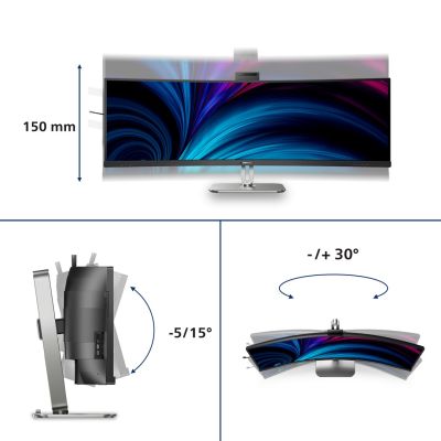 45. Philips 49B2U6900CH/00 computer monitor 124 cm (48.8") 5120 x 1440 px Dual QHD LCD Black