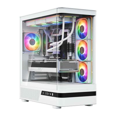 MODECOM VOLCANO AQ 100 ARGB MIDI CASE WHITE