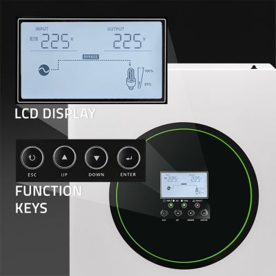 3. Off-Grid Hybrid Solar Inverter 6200W | 120A | 48V | MPPT | BMS | Sinus | Wi-Fi option | Power Factor 1.0