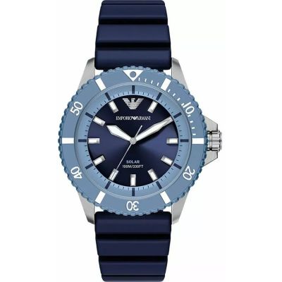 EMPORIO ARMANI World Explorer Solar AR11785 Men's Watch + BOX