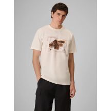 Men's regular printed T-shirt 4F 4FRSS26TTSHM4230-11S