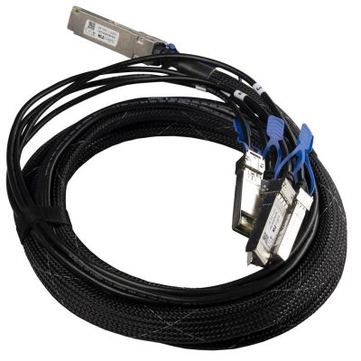 2. Mikrotik XQ+BC0003-XS+ InfiniBand Cable 3m QSFP28 4x SFP28 Black, Chrome