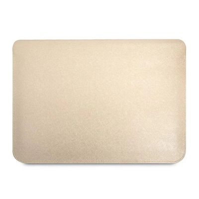 3. Guess Saffiano Triangle Logo case for a 16" laptop - beige