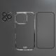 3. SBS set with D3O technology for iPhone 16 Pro - case + glass screen and camera protector - transparent