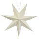 8. DECORATIVE HANGING PAPER STAR 75CM WHITE