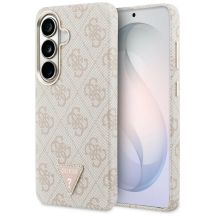 Guess 4G Triangle Logo MagSafe Case for Samsung Galaxy S26 - Pink