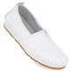 Women's leather slip-on shoes, white, S.Barski LR61-7051