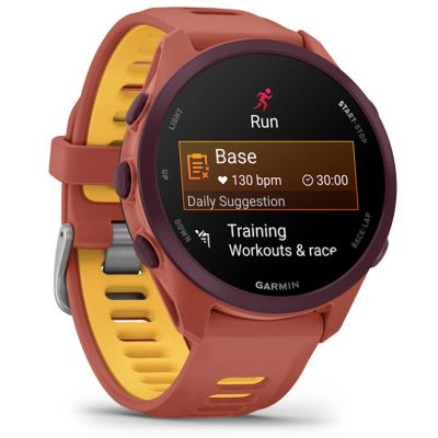 3. Garmin Forerunner 170 42.6 mm Music Red Pink Mango Watch