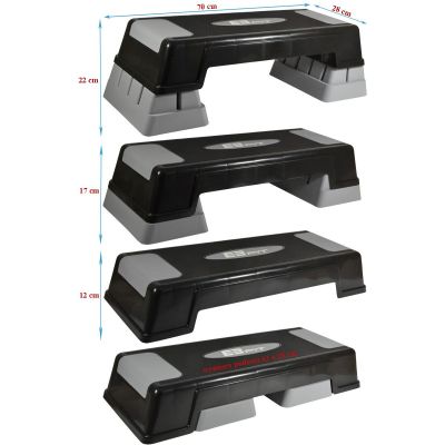 5. AEROBIC STEP 70X28CM 3-STEP ADJUSTMENT ENERO FIT