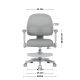 15. Junior 5.0 Gray Swivel Chair