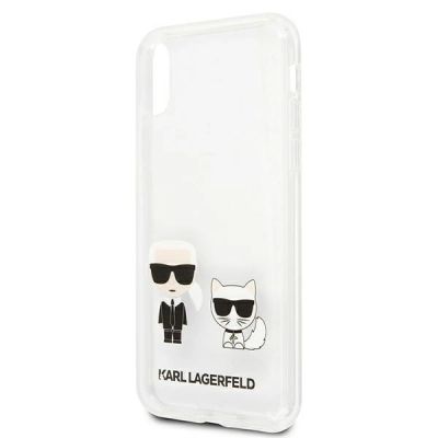 6. Karl Lagerfeld Karl & Choupette iPhone Xs Max Case - Transparent