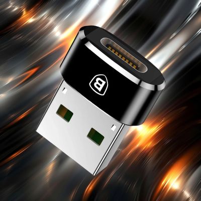 18. Baseus Mini USB-C to USB-A adapter - black