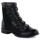 Women's mesh ankle boots with flowers, black, Jezzi 130