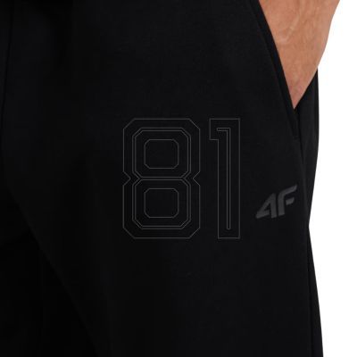 5. Men's trousers 4F CAS M1140 deep black 4FWMM00TTROM1140 20S