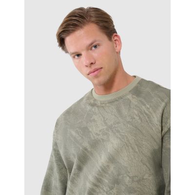 4. Men's sweatshirt without zipper, without hood, 4F 4FWSS25TSWSM1582-44A