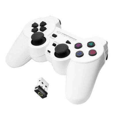 7. Esperanza GLADIATOR EGG108W Wireless Gamepad (PC, PS3; white)