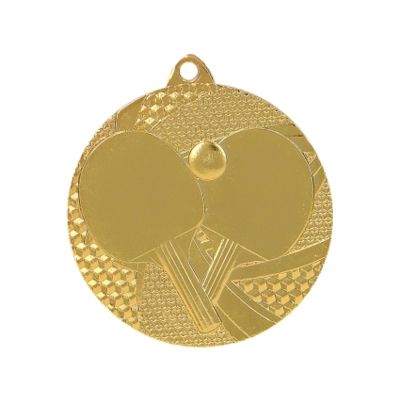 6. Gold medal - table tennis - steel medal