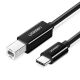 Ugreen USB-C - USB-B 480Mb/s Printer Cable 2m (Black)