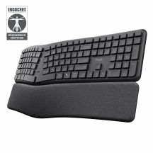TRUST Keyra multidevice wireless ergonomic keyboard