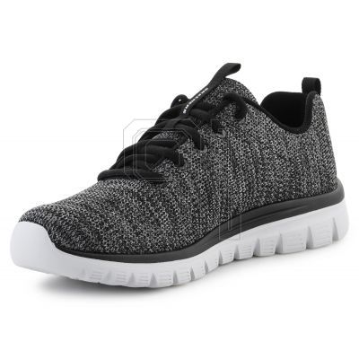 3. Skechers Graceful Twisted Fortune M 12614-BKW shoes