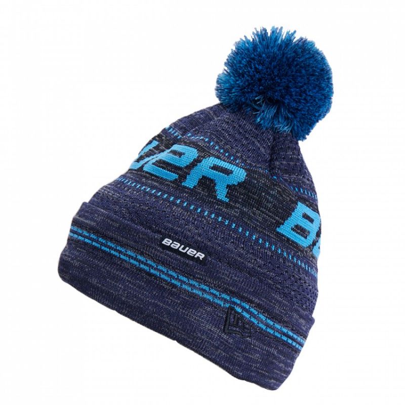 2. Bauer NE Pom Knit Winter Hat 1059441