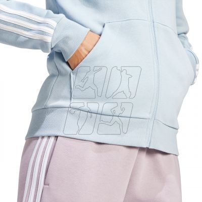 6. adidas Essentials 3-Stripes Full-Zip Fleece Sweatshirt W IR6076