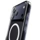 4. Puro Impact Clear D3O TPU+PC Case Compatible with MagSafe for iPhone 17 Pro - Transparent