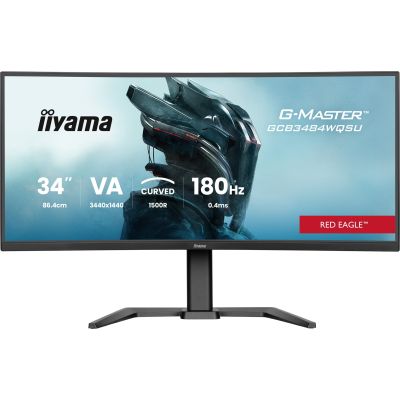 2. IIYAMA monitor 86.4 cm (34") GCB3484WQSU-B1 21:9 2xHDMi+2xDP+USB-C Curved