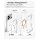 7. Spigen Ultra Hybrid Mag MagSafe Case for iPhone 18 Pro Max / 17 Pro Max - Transparent Orange