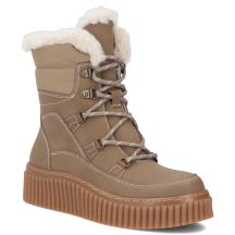Beige Women’s Leather Platform Ankle Boots Filippo DBT7937