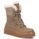Beige Women’s Leather Platform Ankle Boots Filippo DBT7937