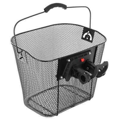 FRONT BICYCLE BASKET CLICK-MOUNTED BLACK
