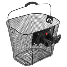 FRONT BICYCLE BASKET CLICK-MOUNTED BLACK