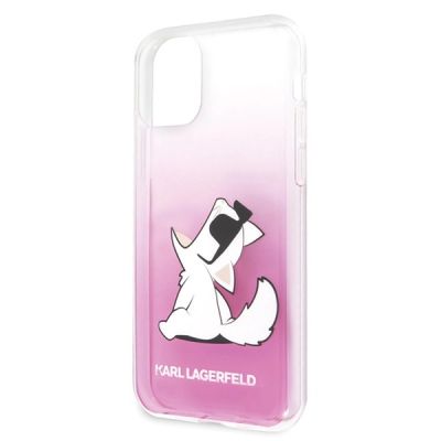 3. Karl Lagerfeld Choupette Fun iPhone 11 Pro Case - Pink