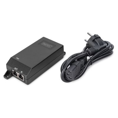 8. Digitus Gigabit Ethernet PoE+ injector, 802.3at, 30 W