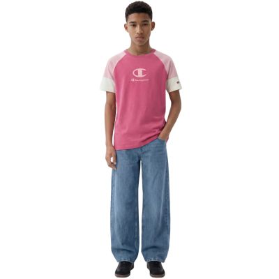 4. Champion SS Tee for Kids Pink 307719 PS029
