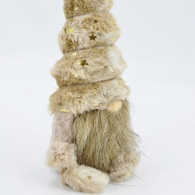 3. DECORATIVE CHRISTMAS GNOME 26 CM MICA – LIGHT BROWN