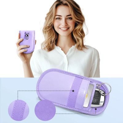 4. Tech-Protect KLR100 RFID Blocking Car Key Case - Purple